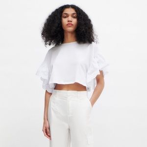 Zara Ruffled Crop Top
